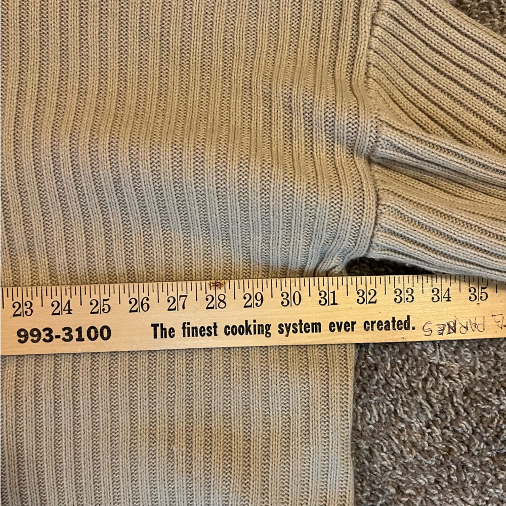 LBLC The Label Oversized Ribbed Turtleneck Sweater Camel Beige Size XS - Picture 11 of 11